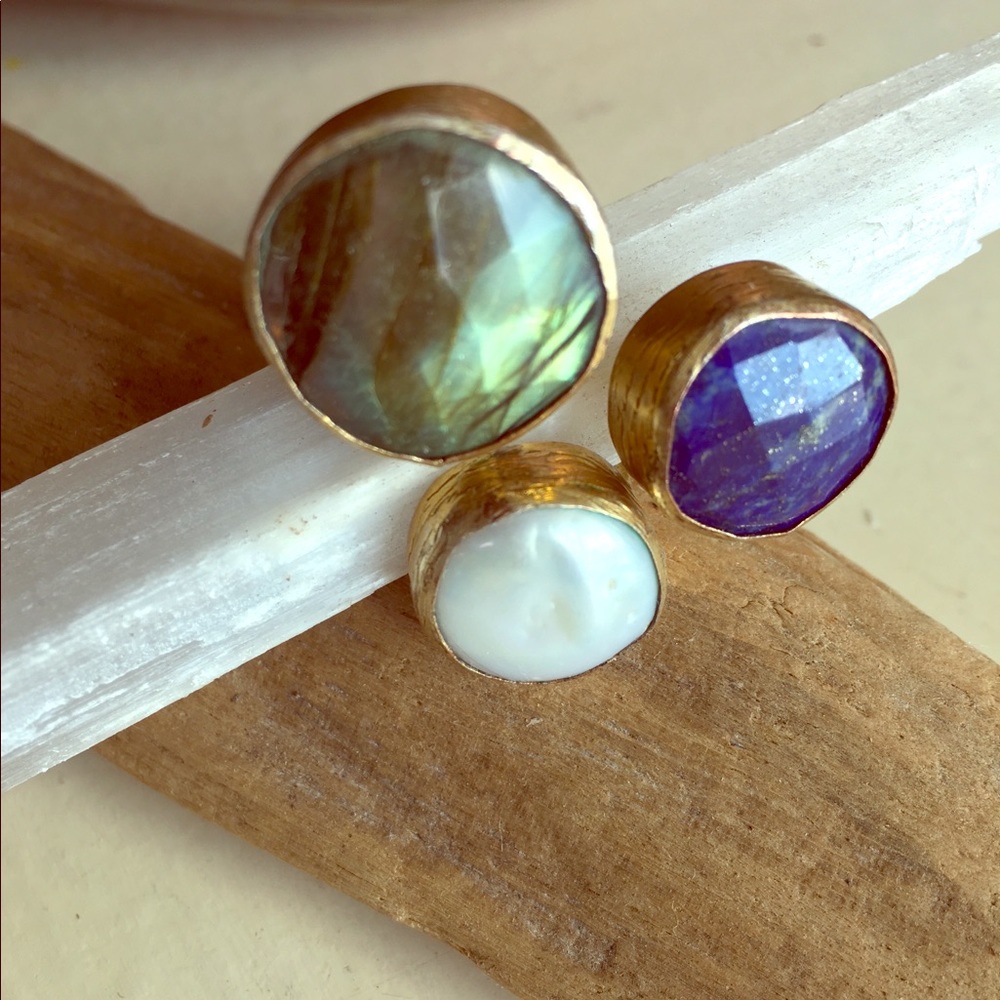 Bold and beautiful semiprecious ring